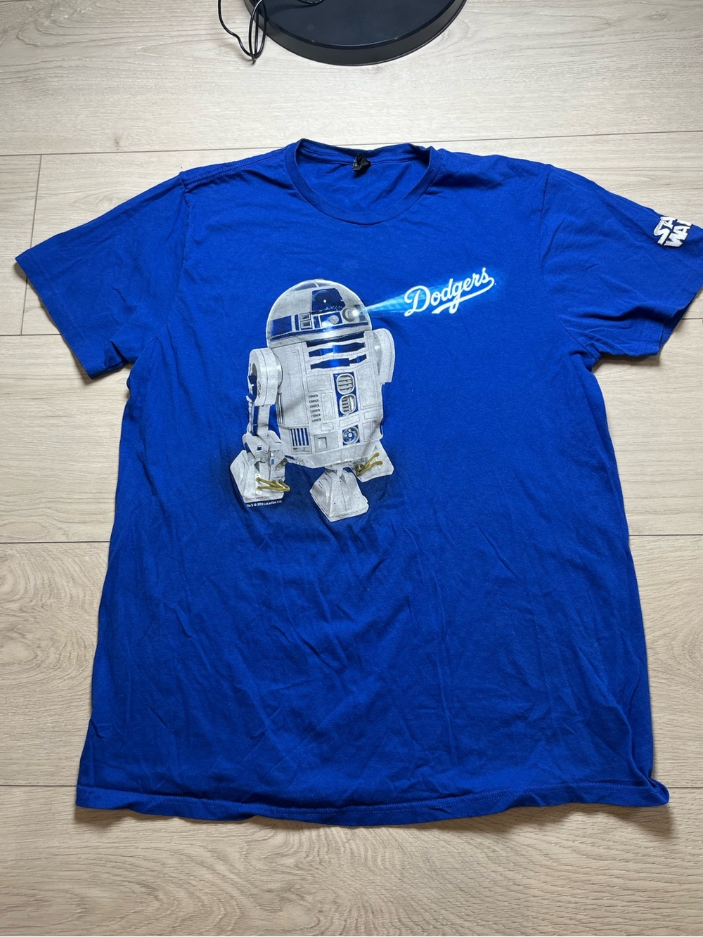 2013 Los Angeles Dodgers Star Wars Night R2-D2 promotional T-shirt Men’s XL